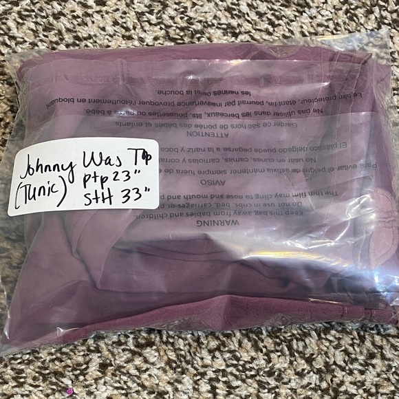 Johnny Was Allie Sheer Georgette Mauve Floral Embroidered Blouse - Picture 11 of 12